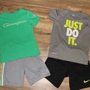 Boys shorts set (champion/ nike)